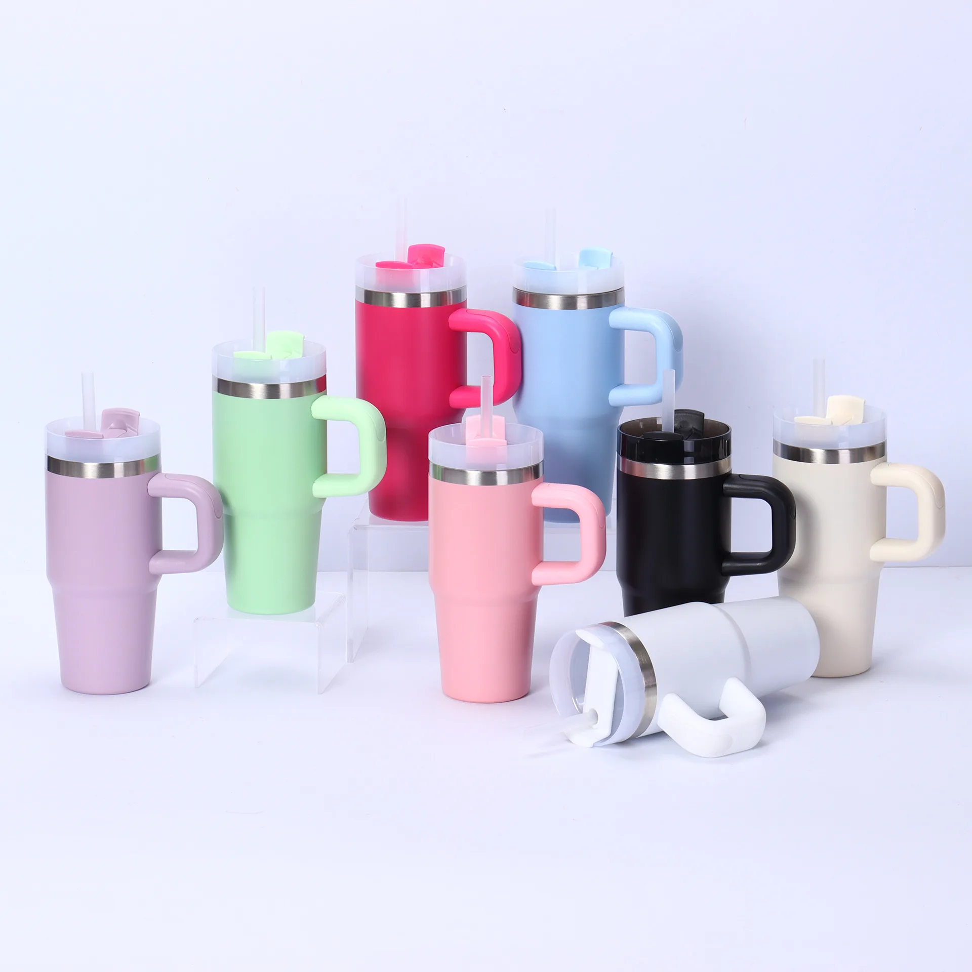 Stainless Steel Kids Water Bottle with Straw Lid — 14oz / 414ml 4