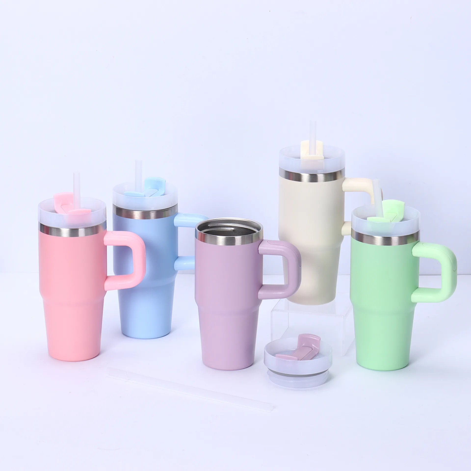 Stainless Steel Kids Water Bottle with Straw Lid — 14oz / 414ml 5