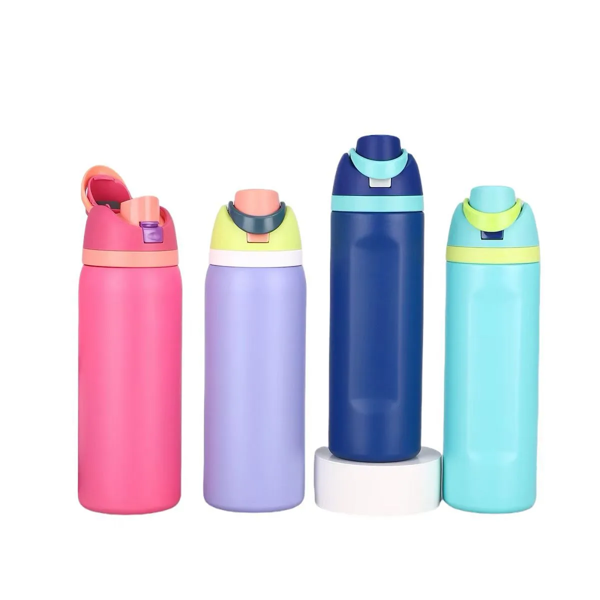 Sports Water Bottle with Straw Lid & Dual-Drink Lid — 16oz / 19oz / 24oz / 32oz 3