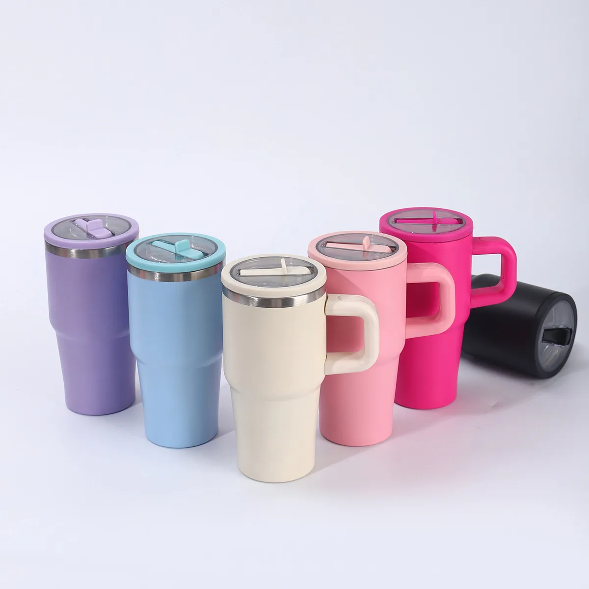 304 Stainless Steel Coffee Tumbler with Handle — 20oz / 591ml 2