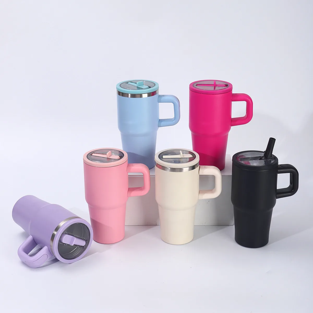 304 Stainless Steel Coffee Tumbler with Handle — 20oz / 591ml 3