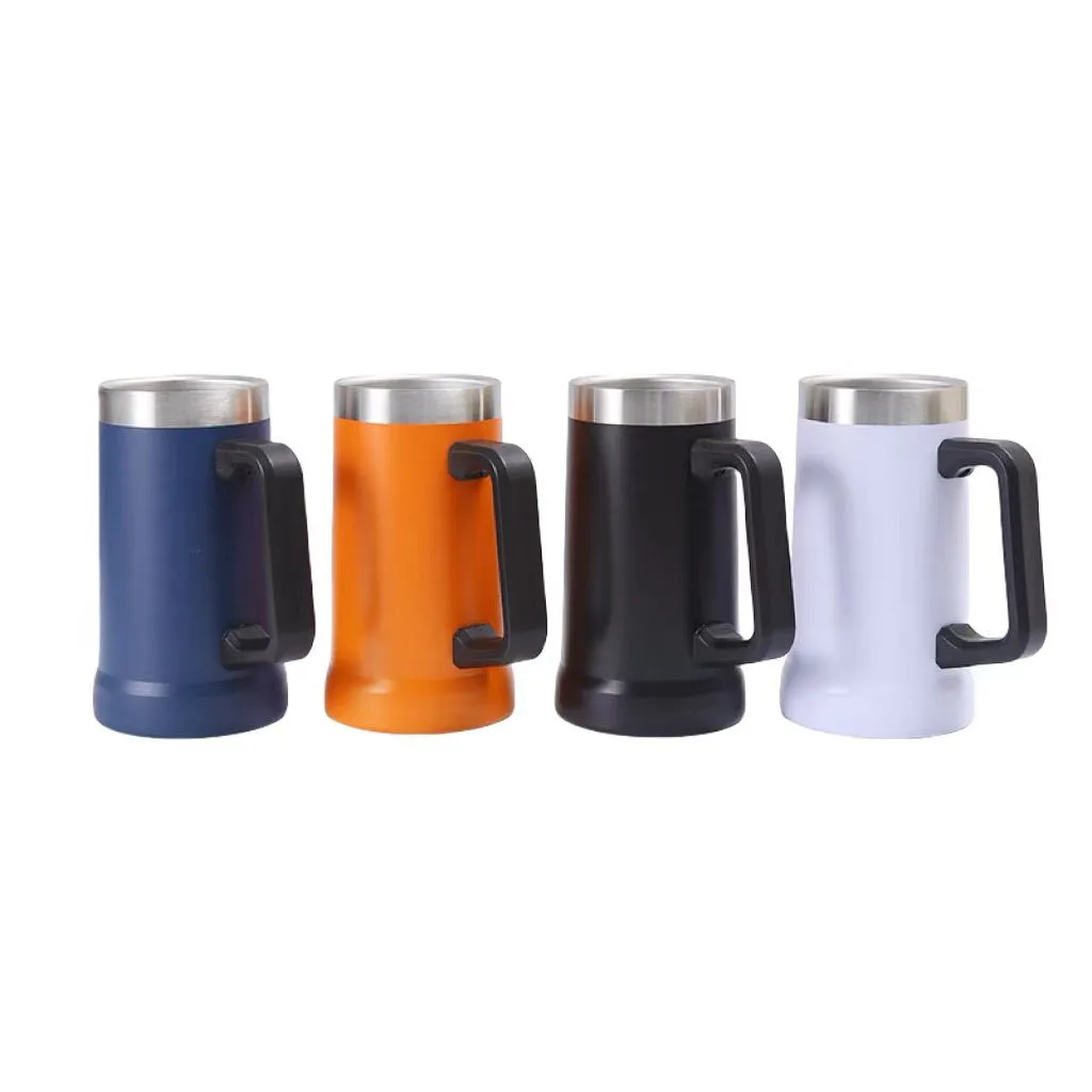 304 Stainless Steel Beer Tumbler with Handle — 23oz / 680ml 4