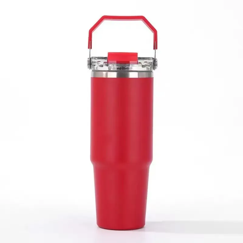 Stainless Steel Car Tumbler with Dual-Drink Lid — 30oz / 887ml 5