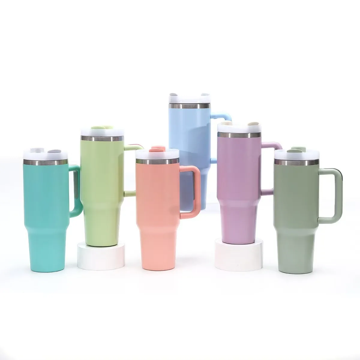 Car Tumbler with Handle & Straw Lid & Sublimation-Ready — 40oz / 1183ml 2