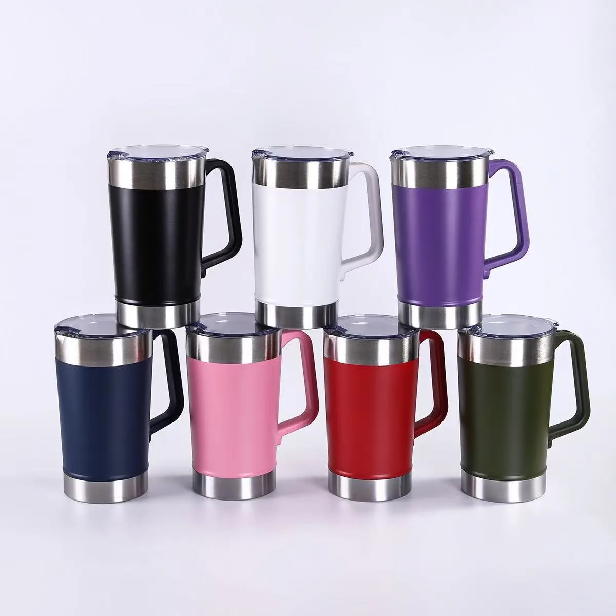 304 Stainless Steel Yerba Mate Cup Set with Handle — 64oz / 1893ml 2