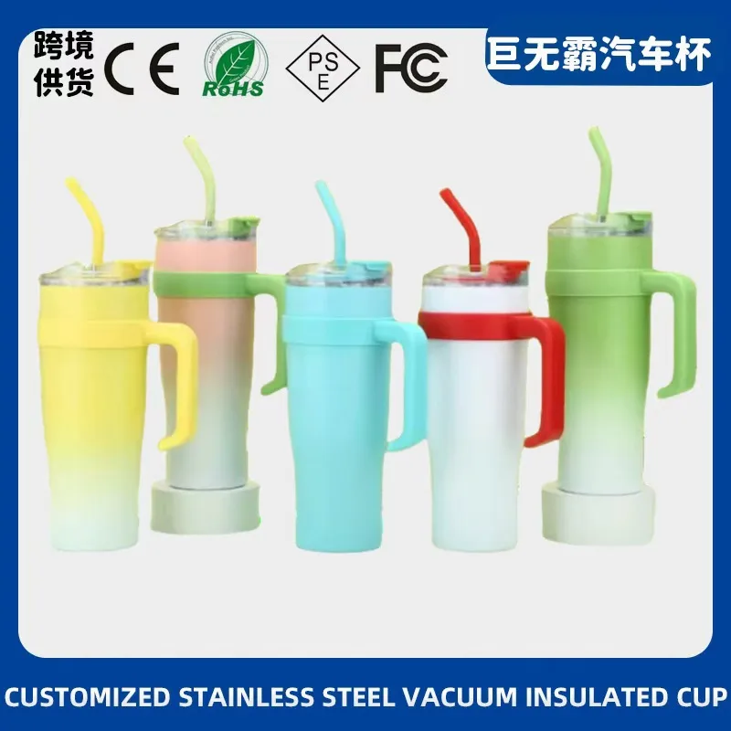 Stainless Steel Car Tumbler with Dual-Drink Lid