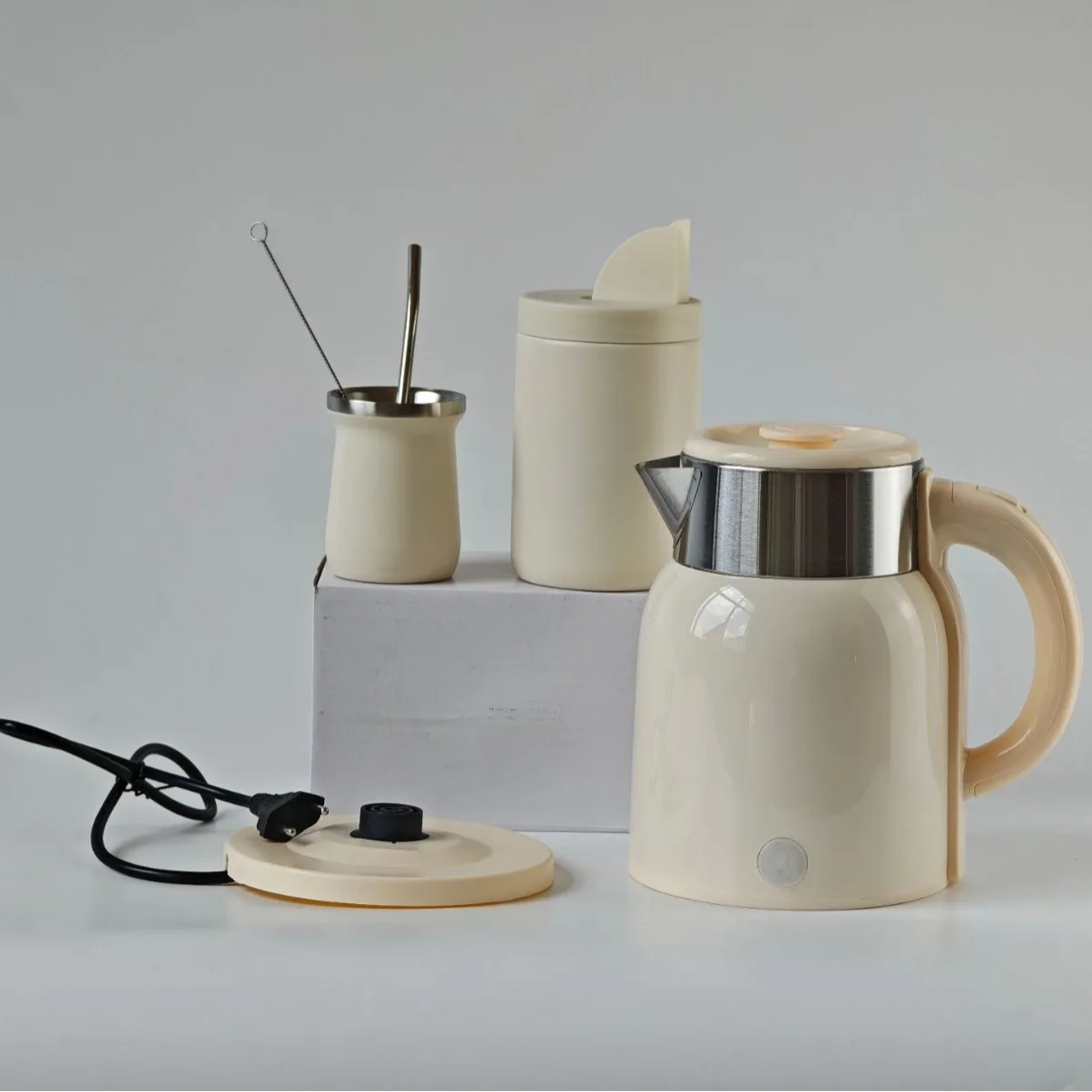 Yerba Mate Cup Set with Handle & Straw Lid 3