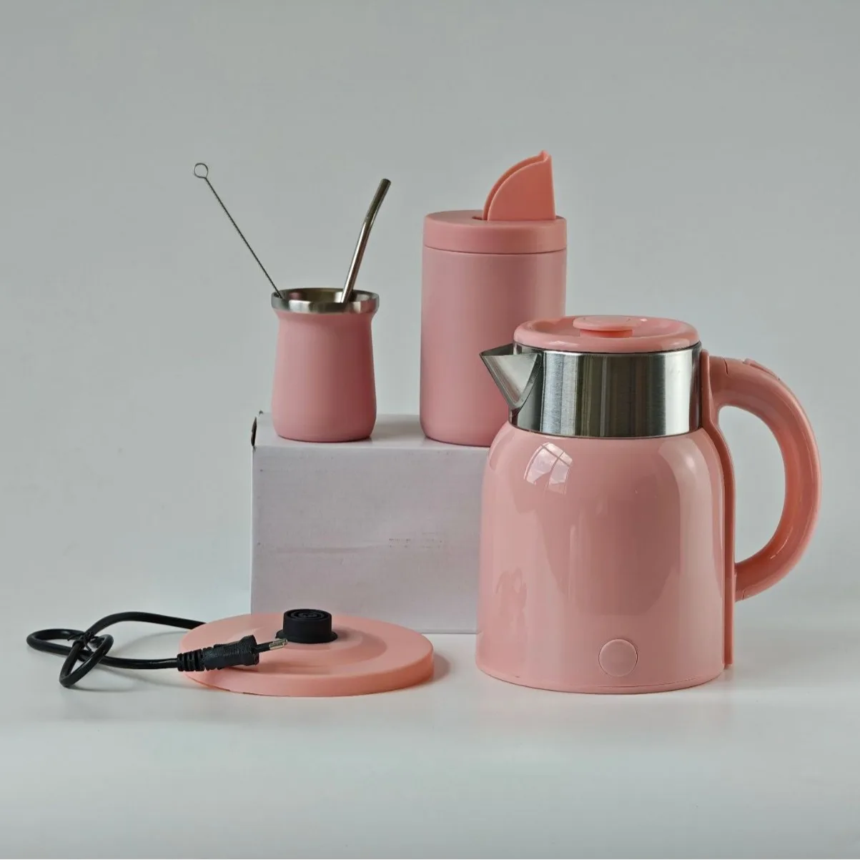 Yerba Mate Cup Set with Handle & Straw Lid 4