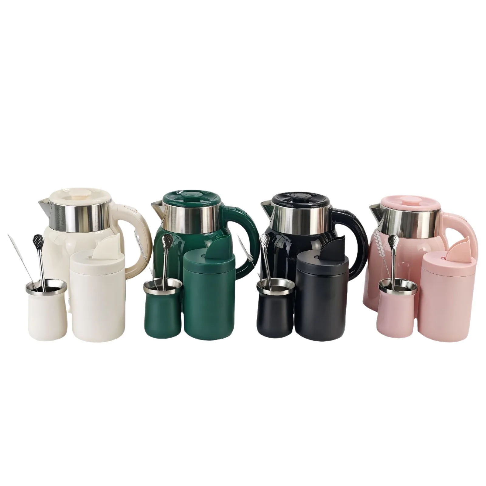 Yerba Mate Cup Set with Handle & Straw Lid 5