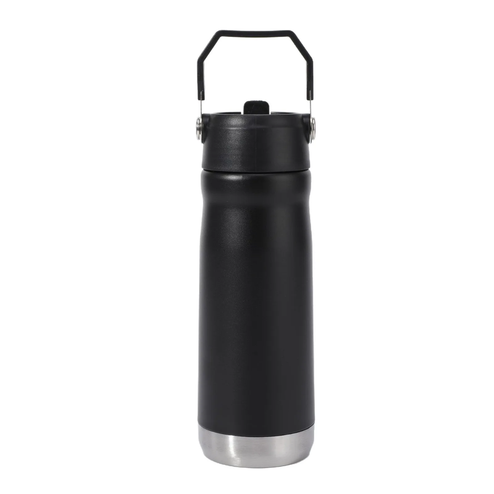 304 Stainless Steel Sports Water Bottle with Straw Lid 5
